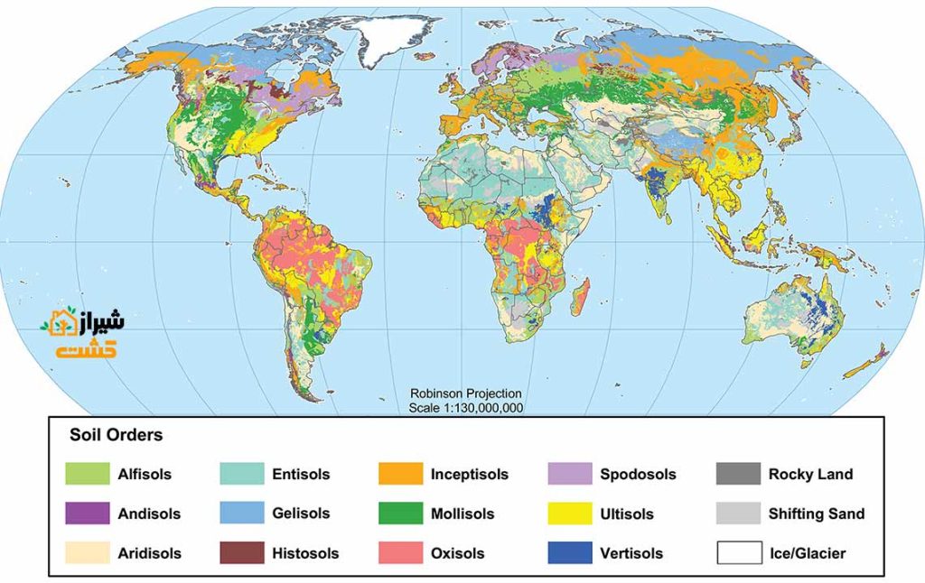 طبقه بندی خاک 1 Global soils map USDA